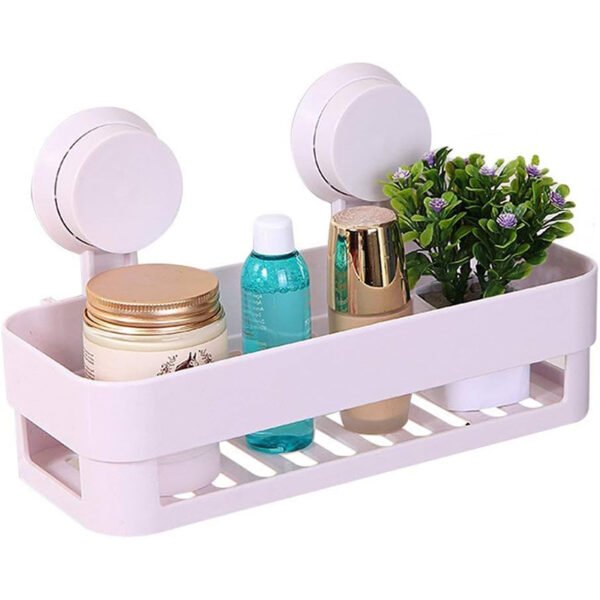Bathroom Storage Rack with 2 Suction Cups