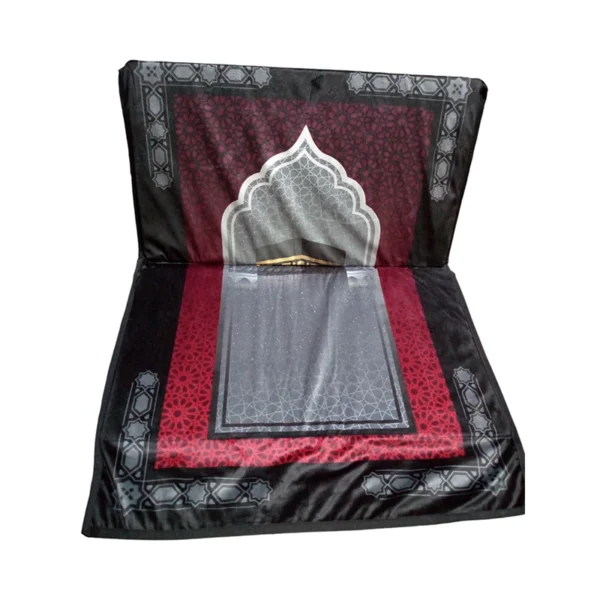 Prayer Mat with Backrest, Padded Comfort Seat