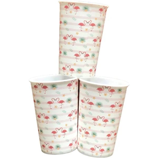 Set Of 3 Plastic Cup 350ml