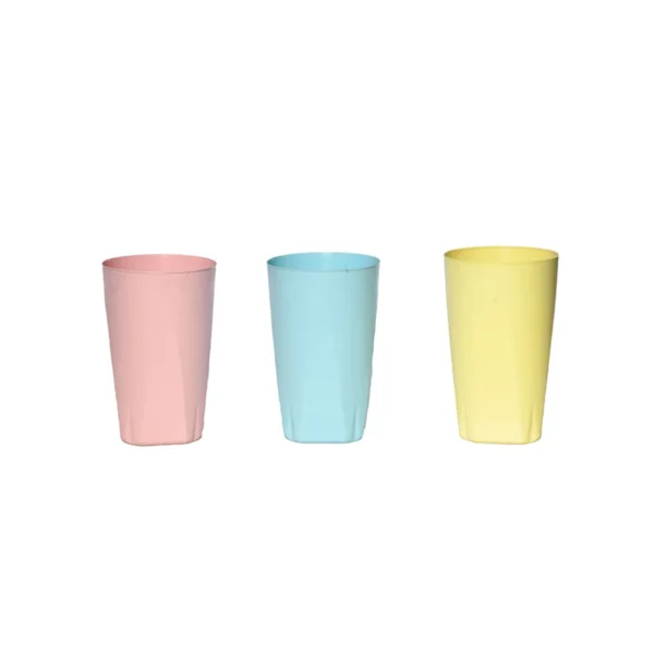 Plastic Water Cups Set OF 3 PCS C2.222