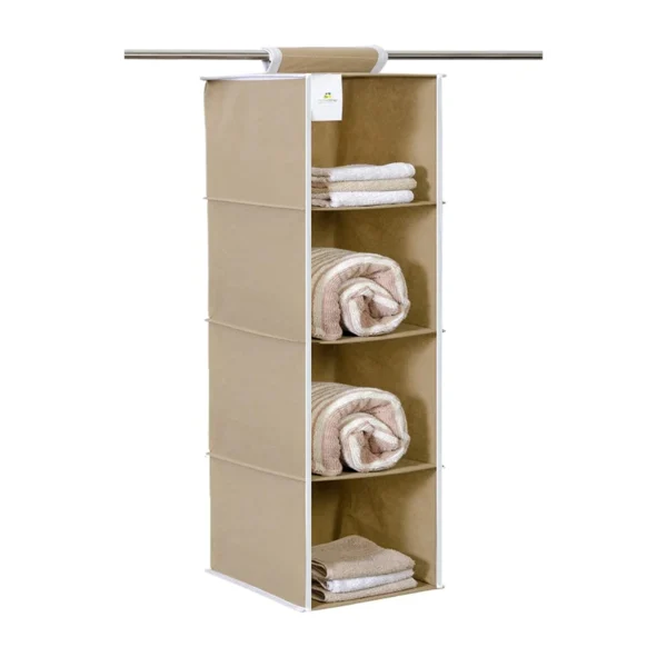 Homestrap Non-Woven 4 Shelf Clothes Organizer