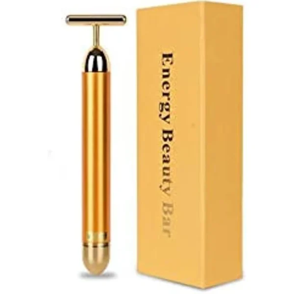 Energy Beauty Bar T-Shape Roller Vibration Body Massager For Face - H12557