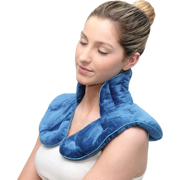 Calming Comfort Weighted Hot Neck Shoulder Wrap – وسادة تدفئة علاجية للأكتاف والرقبة بتقنية الضغط العميق والعلاج العشبي