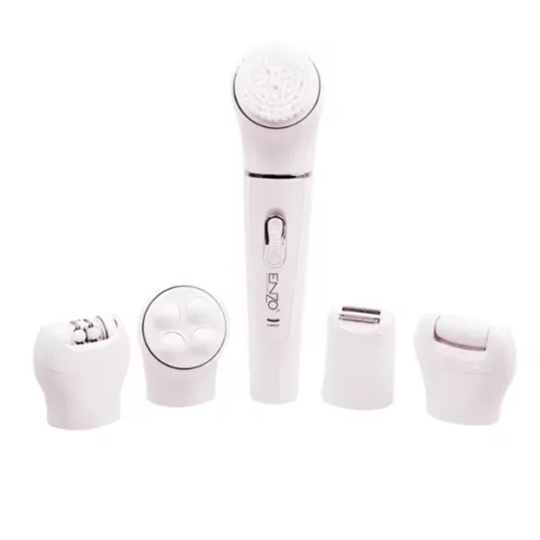 Enzo 5 in 1 Electric Face Cleaner Sonic Vibration Callus Remover Epilator Beauty Care Facial Massager EN-0104