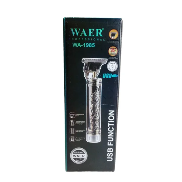 WAER Retractable Elegant Portable Golden Hair Clipper Machine WA-1985