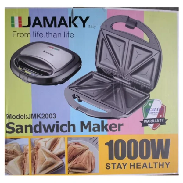 Jamaky Sandwich Maker 1000W 
JMK2003