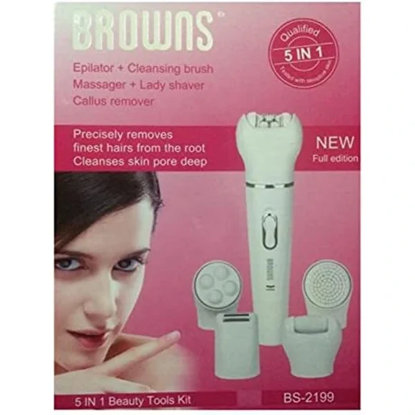 Browns 5 in 1 Women Electric Hair Removal System BS-2199