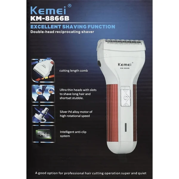 Kemei KM-8866B Hair Trimmer Dry For Men