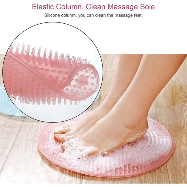 Foot Cleaning Silicone Massage Mat – سجادة سيليكون لتدليك وتنظيف القدمين