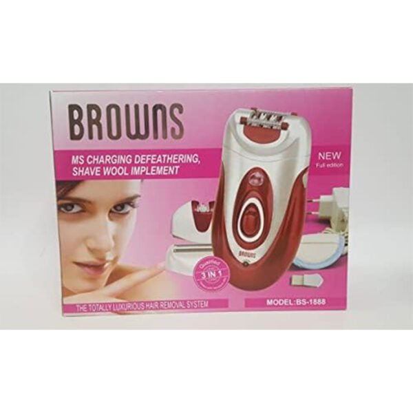 Browns BS-1888 – جهاز إزالة الشعر الكهربائي للنساء 3 في 1