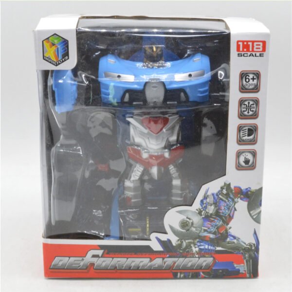 سيارة المتحولين مع جهاز تحكم عن بعد - أزرق