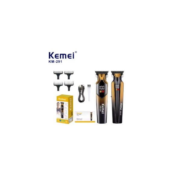 Kemei Hair Clips KM-291 Professional Barber Cordless Hairdresser Hair Trimmer Machine for Men Carving Scissors