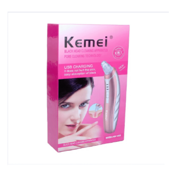 Kemei KM-1868 6-in-1 USB Rechargeable Blackhead Remover