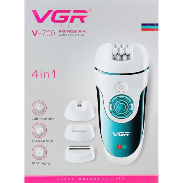جهاز إزالة الشعر والحلاقة الاحترافي 4 في 1 من VGR موديل V-700