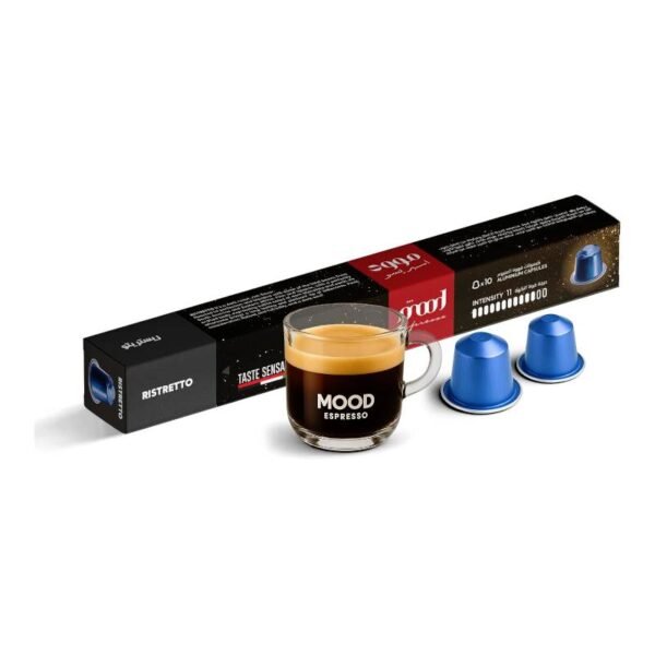 Mood Espresso – Ristretto – Nespresso Compatible Aluminium Capsule (10 Capsules)