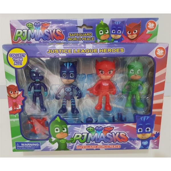 مجموعة شخصيات PJ ماسك القابلة للتجميع - 4 شخصيات (أوليت، جيكو، كات بوي)