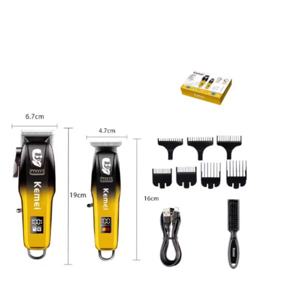 Kemei Rechargeable Hair Clipper & Trimmer Set KM-8501
