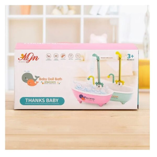 مجموعة لعب استحمام دمية الطفل مع دش - متعدد الألوان