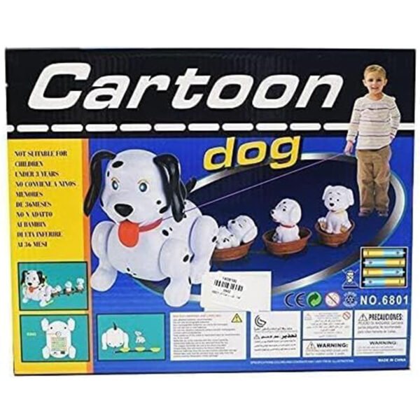 The Spot Dog With Her Children - White Black