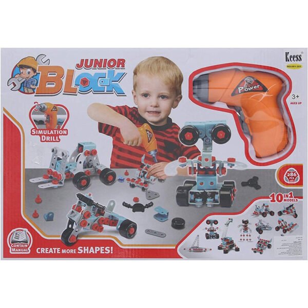 Junior Blocks, 286 Pieces For Boys