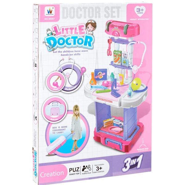 لعبة الطبيب الصغير 3 في 1 للأطفال، 38 قطعة