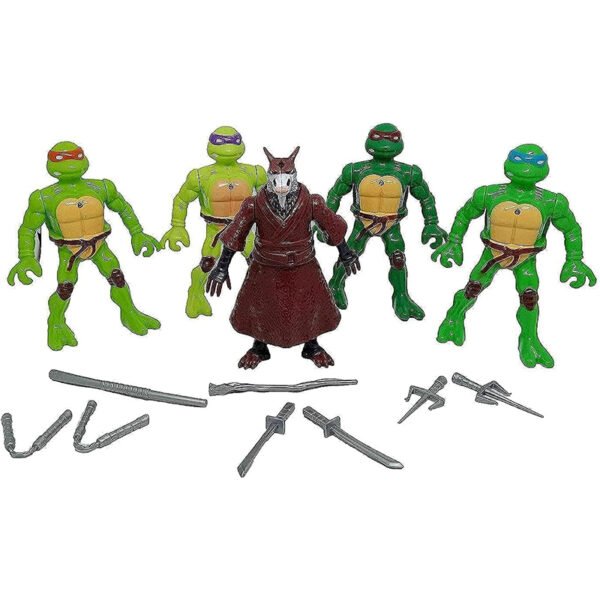 Teenage Mutant Ninja Turtles with Teacher and Weapons Set