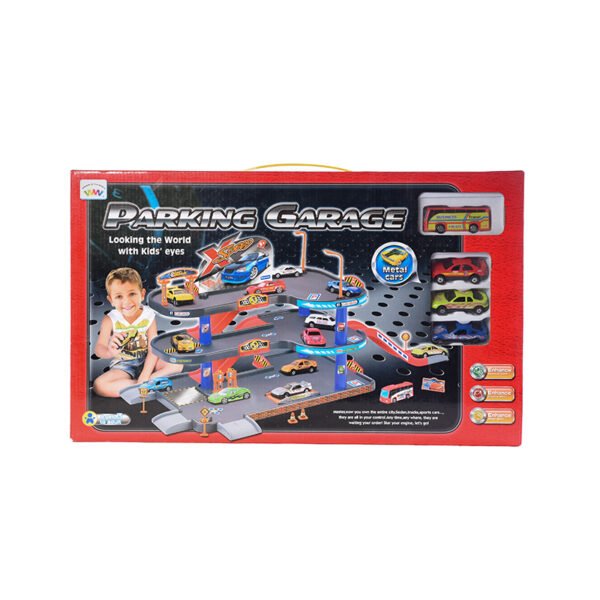P2688 Parking Garage Toy With 33 pcs For Unisex Children - Multicolor
