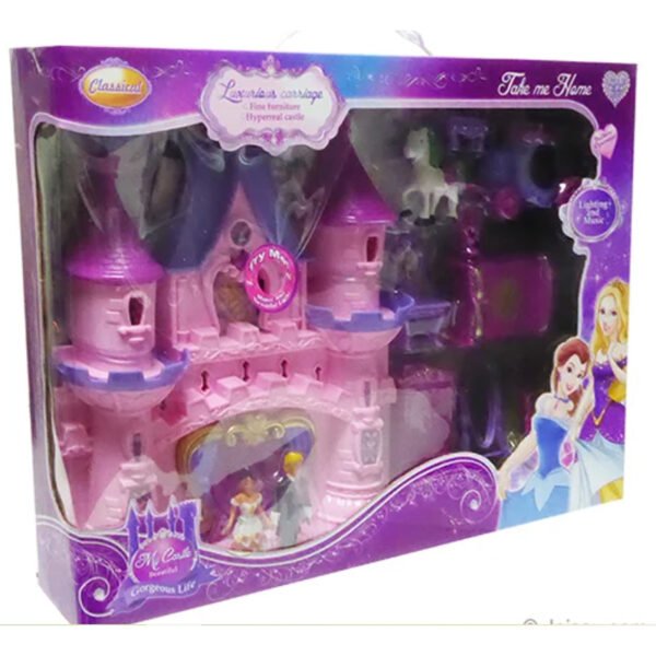 لعبة بيتي الجميل sq-2978 تعمل بالبطارية مع 9 قطع للبنات - متعدد الألوان