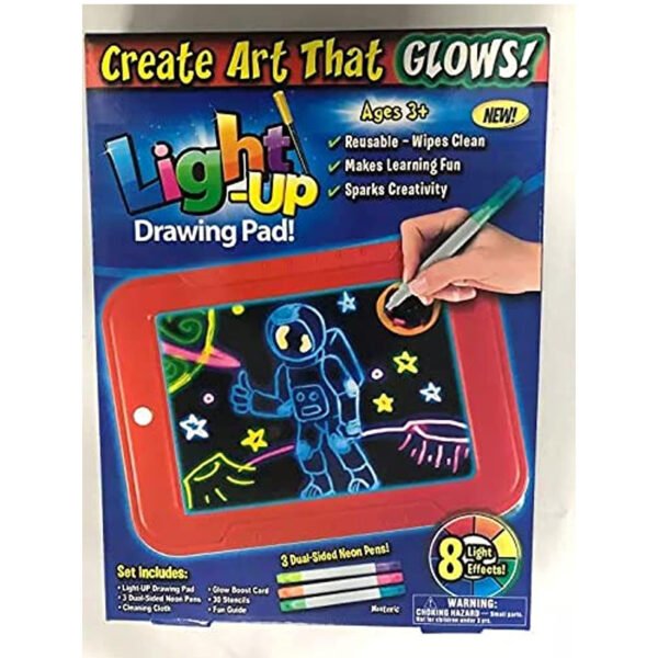 Light Up 777 Drawing Pad With 6 pcs For Unisex Children - Multi Color
