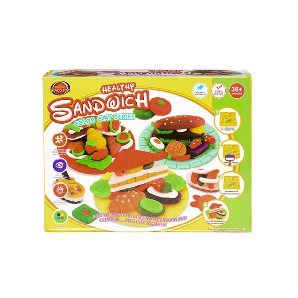 8023 Healthy Sandwich Toy With 36 Pcs For Unisex Children - Multicolor