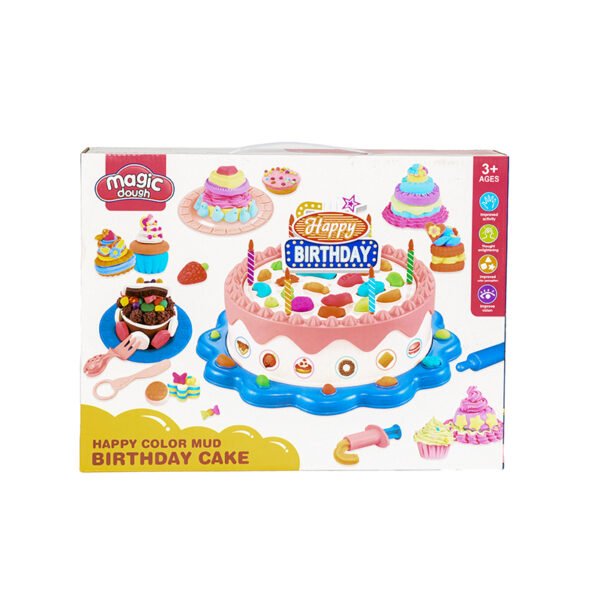 لعبة عجينة سحرية لصنع كعكة عيد الميلاد مع 40 قطعة للبنات - متعدد الألوان