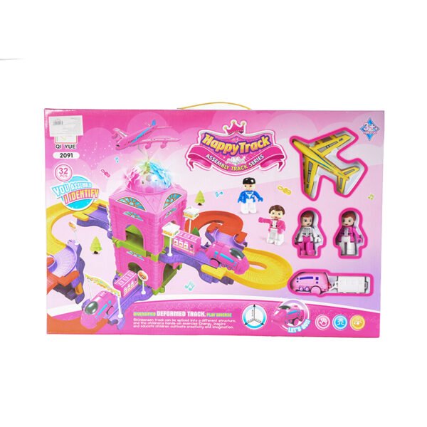 Happy Track Toy With 32 pcs For Unisex Children - Multi Color
